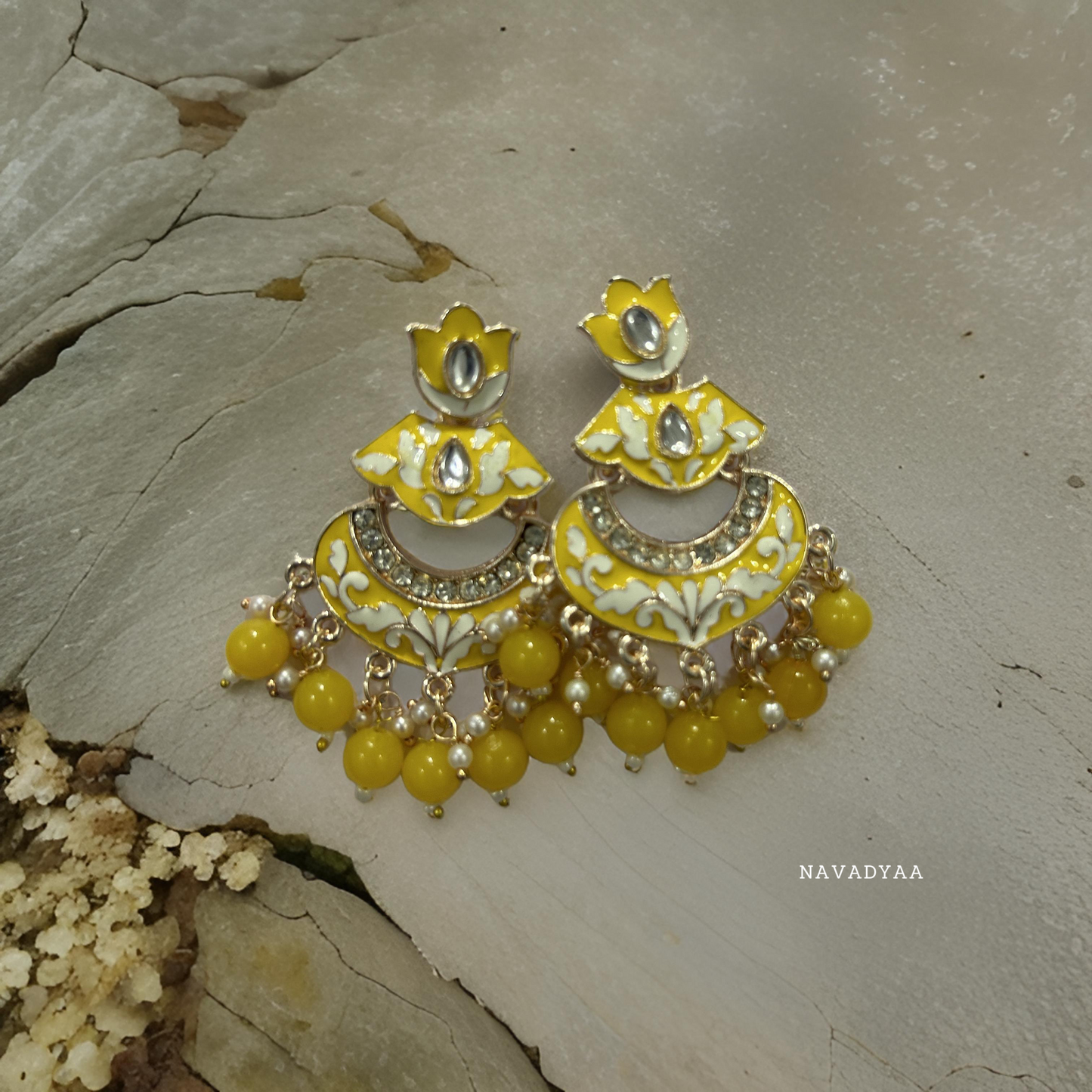 Floral Meenakari Jhumka  E003