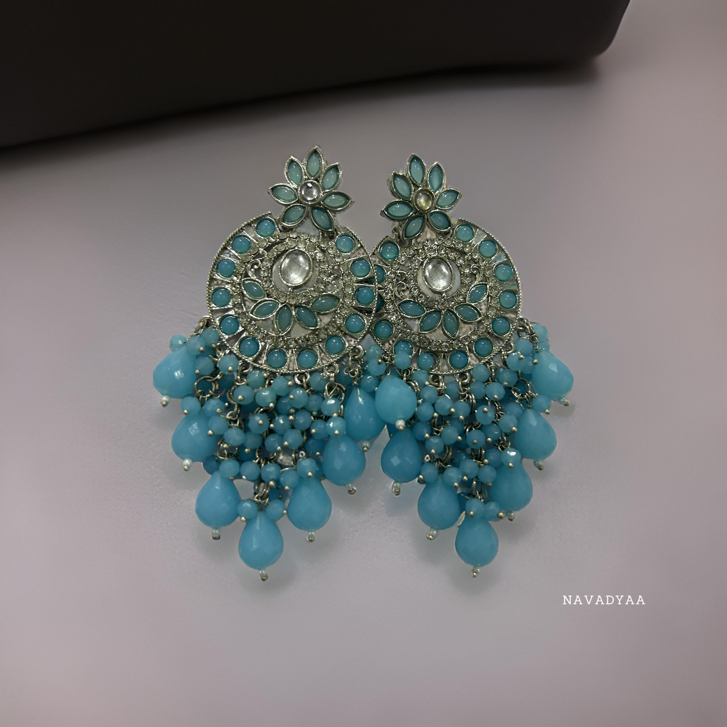 Flower Stone Jhumka  E004