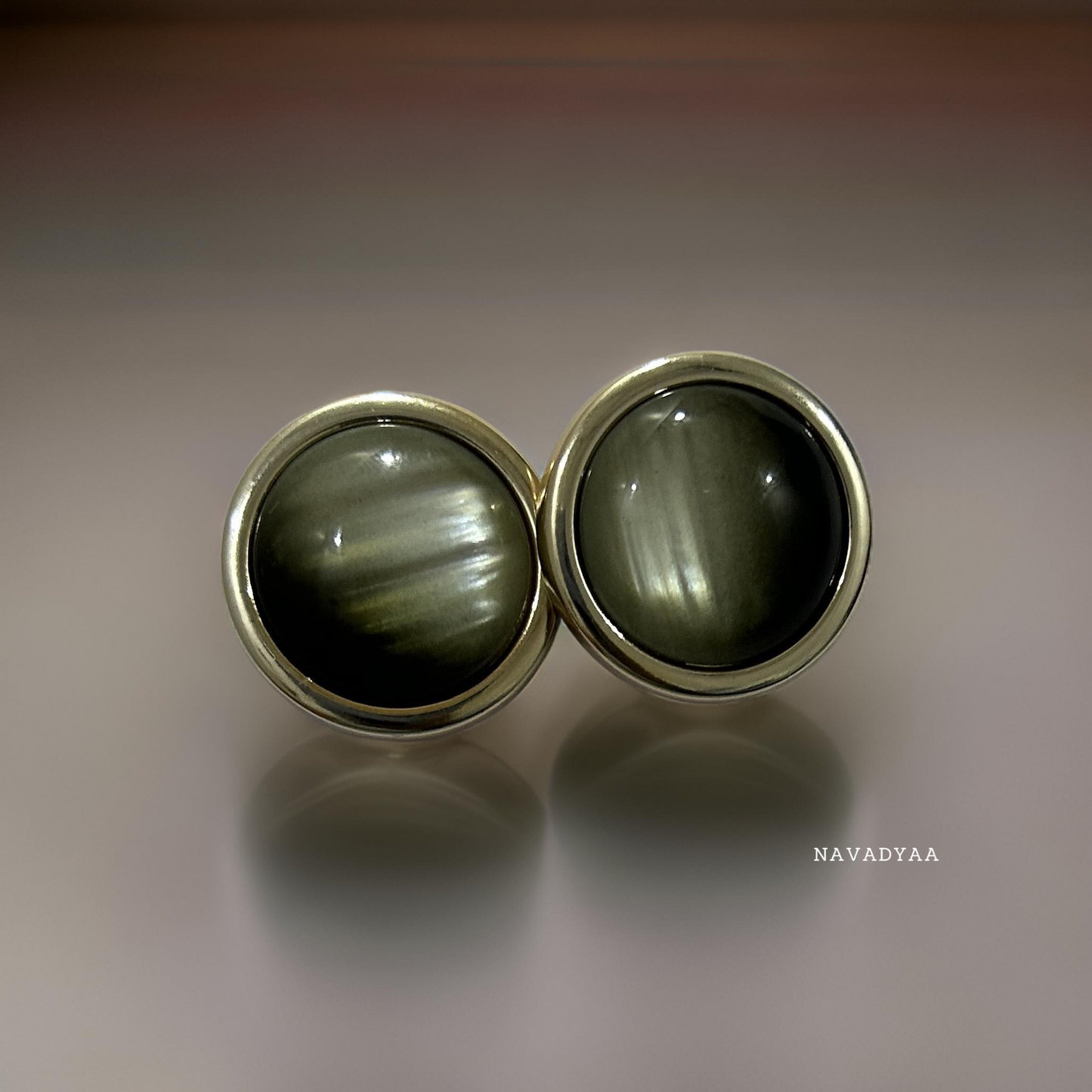 Slate Grey Stud Earrings, E0024