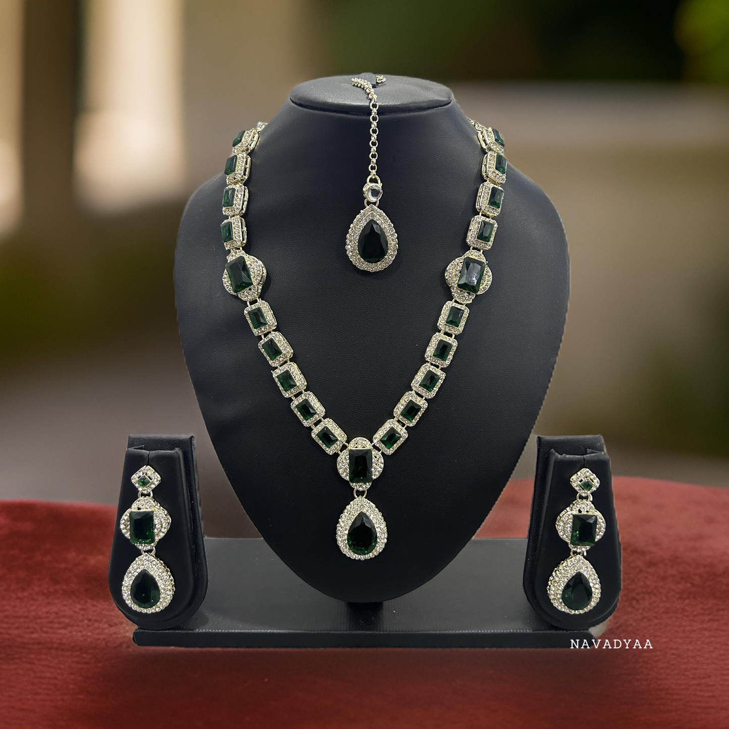 AD Stone Necklace Set N0024