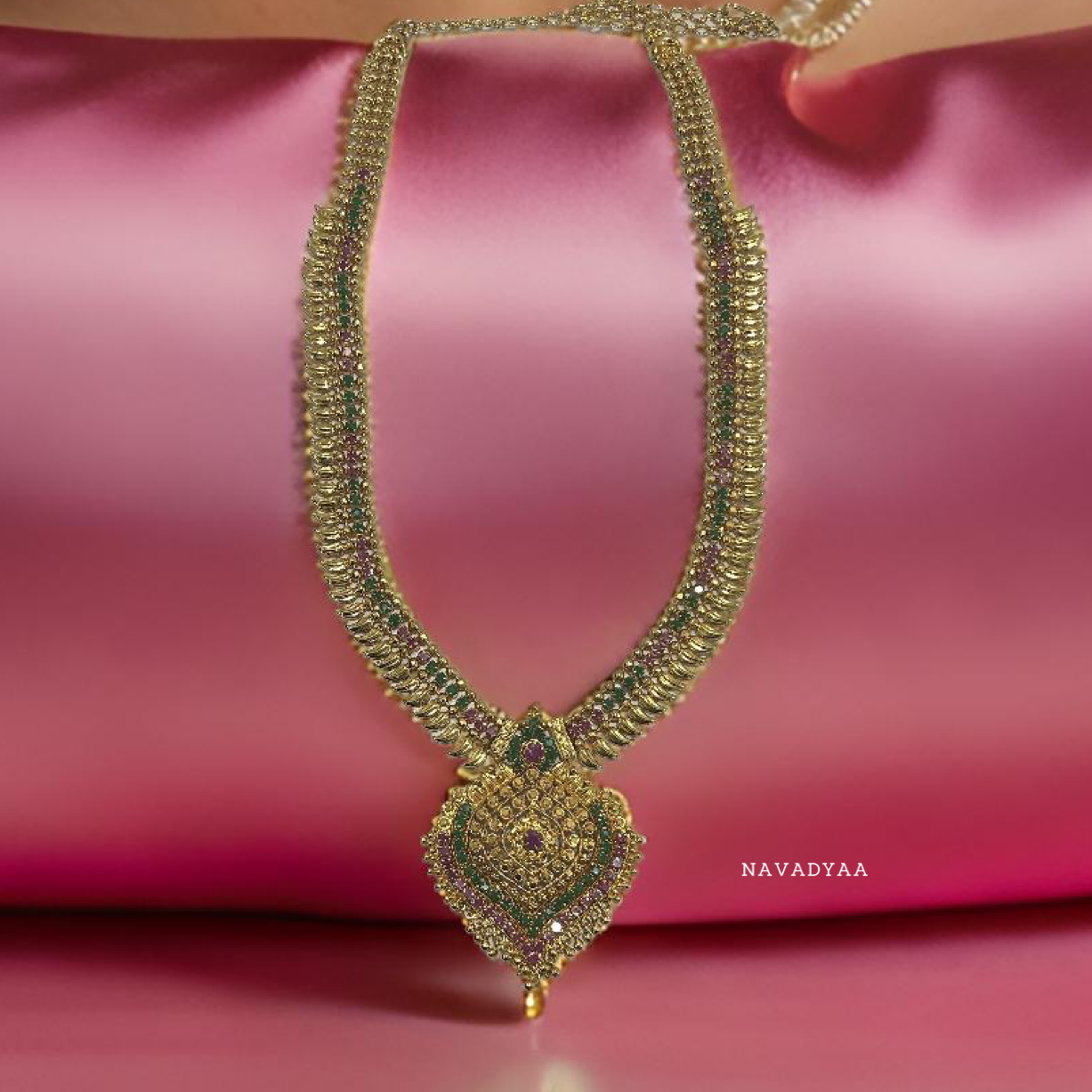 Gold Plated Classic Long Necklace N0030